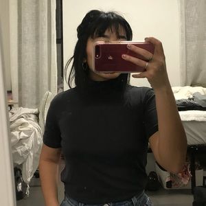 UO mock neck short sleeve top